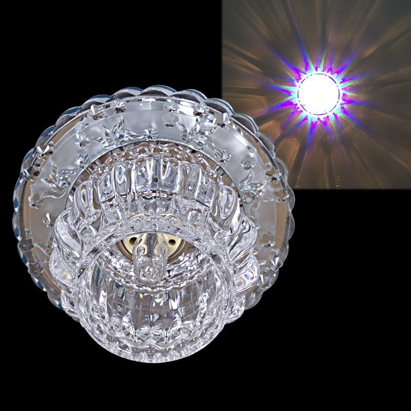 Встраиваемый светильник со светодиодной подсветкой Reluce11004-9.0-001G G9+LED3W WT(MIX)