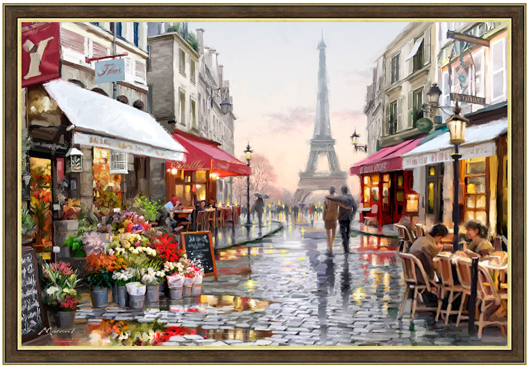 Современная картина "Лето в Париже"