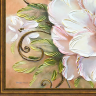Картина "Медовая камелия" с объёмным декором.   Арт Деко  60 *90 см 
