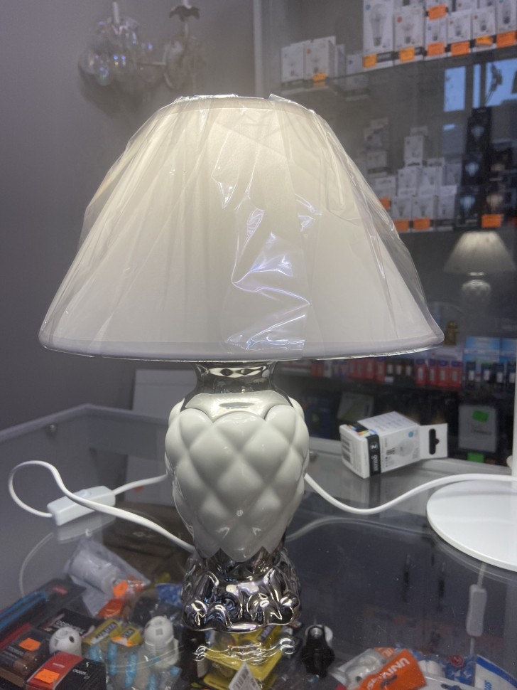 11019-0.7-01SW  светильник настольный , лампа керамическая для спальни