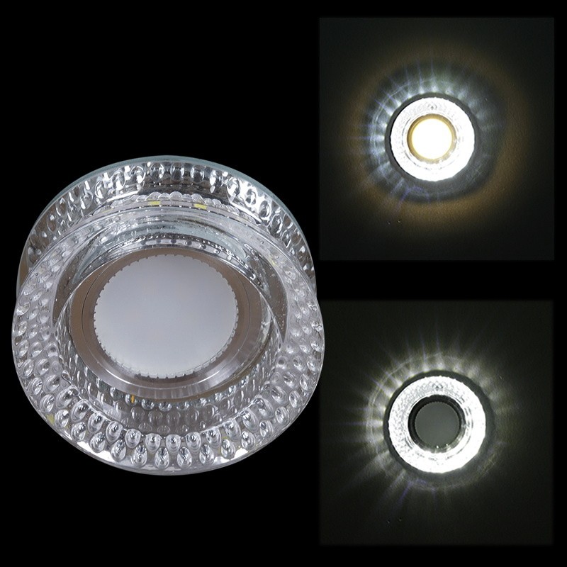 Встраиваемый светильник со светодиодной подсветкой Reluce71090-9.0-001D MR16 +LED3W WT