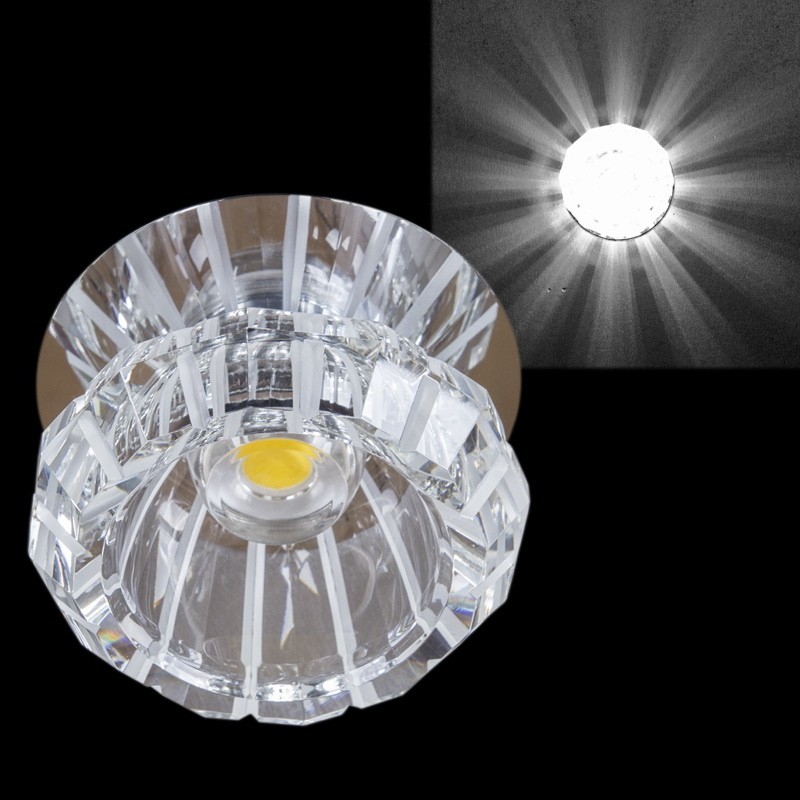 Встраиваемый светильник со светодиодной подсветкой Reluce09036-9.0-001T LED COB10W CR