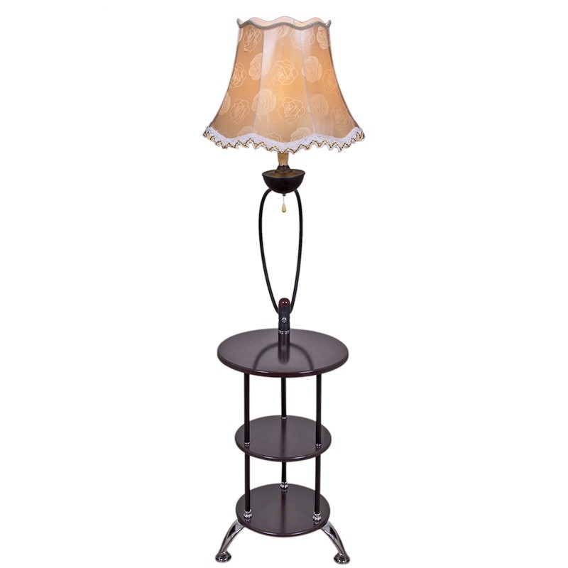 01754-2.6-01 BK торшер, напольный дизайнерский светильник со столиком для спальни, гостиной