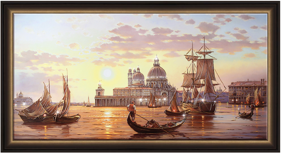 Картина интерьерная "Старая Венеция" в раме