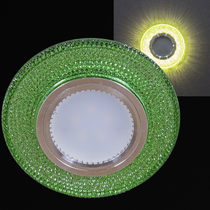 Встраиваемый светильник со светодиодной подсветкой MR16 Reluce 14350-9.0-001LD MR16+LED3W LGN